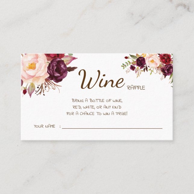 Carte Mariage Fête des mariées Marsala (Devant)