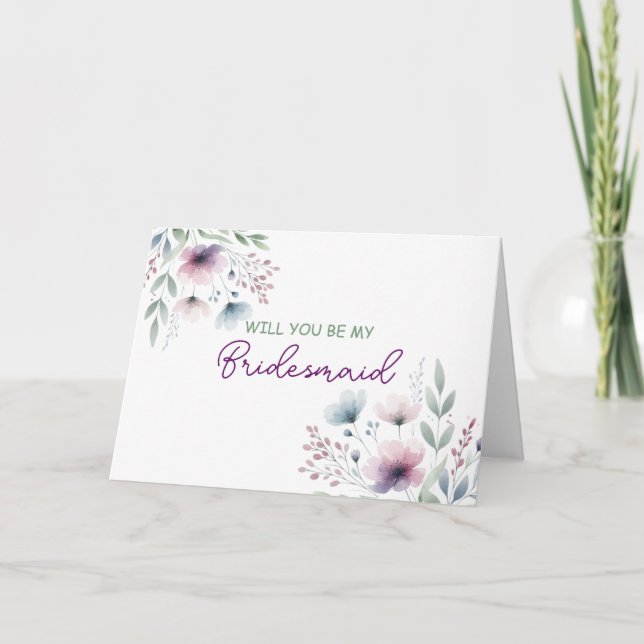 Carte  | Mariage floral (Devant)