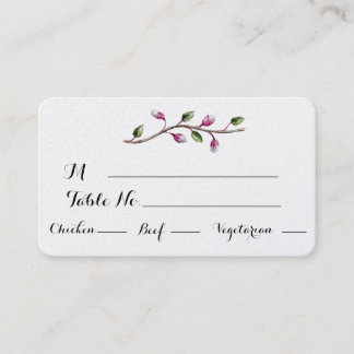 Carte Mariage Fruit et Floral Aquarelle