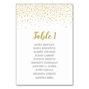 Carte Mariage Gold Confetti   Couleur personnalisé