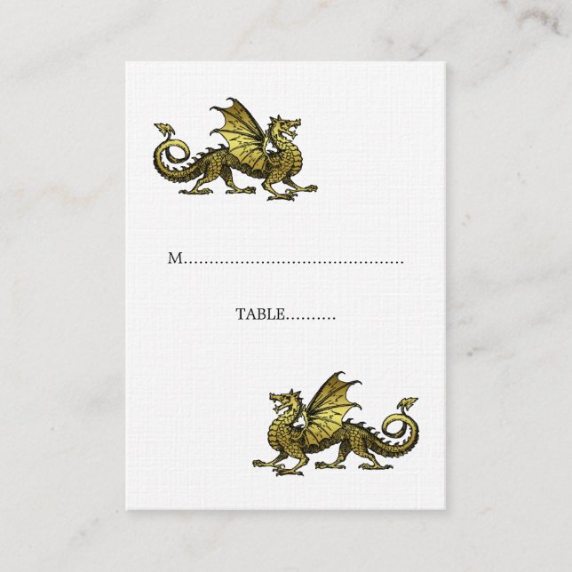 Carte Mariage Gold Dragon (Devant)