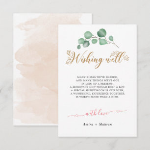 Carte Mariage Gold Greenery