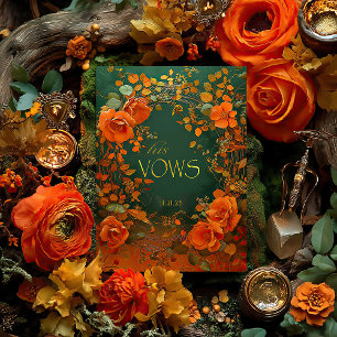Carte Mariage Green et Gold Celtic His Vows