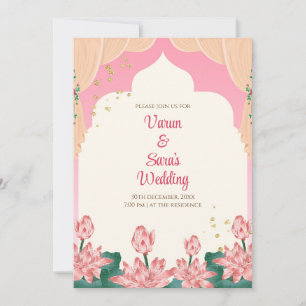 Carte Mariage hindoue Digital Indian Wedding invit
