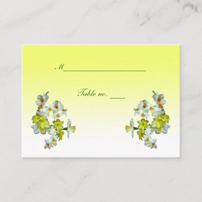 Carte Mariage jaune (Devant)