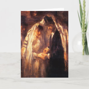 Carte Mariage juif - Art Vintage par Israëls