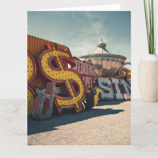 Carte Mariage Las Vegas Retro Casino