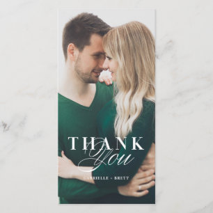 Carte Mariage Marbre blanc Merci