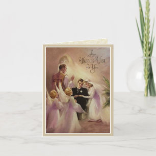 Carte Mariage mariage Mariage Mariage mariée Groom Anges