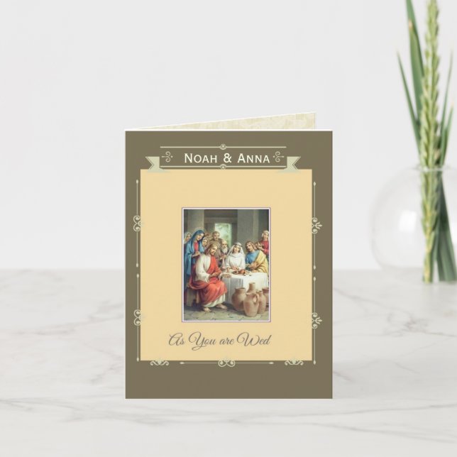 Carte Mariage mariage mariée mariée mariée mariée Jésus  (Devant)