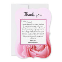 Carte mariage Merci