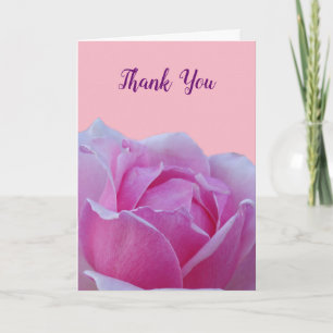 Carte Mariage Merci rose