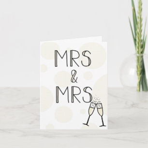 Carte Mariage Mme & Mme
