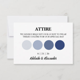 Carte Mariage moderne à l'aquarelle bleu côtier de plage