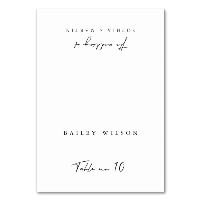 Carte Mariage moderne simple noir et blanc (Par défaut)