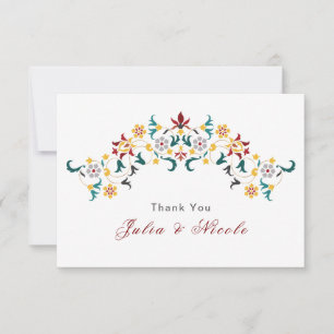 Carte Mariage Motif classique complexe de géométrie vint