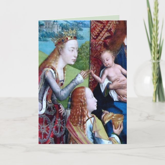 Carte Mariage mystique de Sainte Catherine d'Alexandrie (Devant)