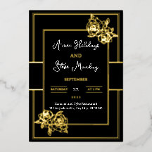 Carte Mariage or glamour