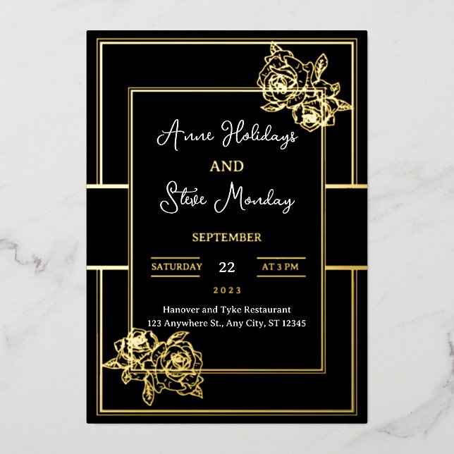 Carte Mariage or glamour (Recto)
