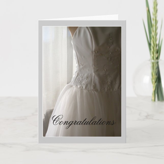 Carte Mariage ou Fiançailles Félicitations, Douche (Devant)