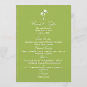 Carte Mariage Palm Trees - Chaux