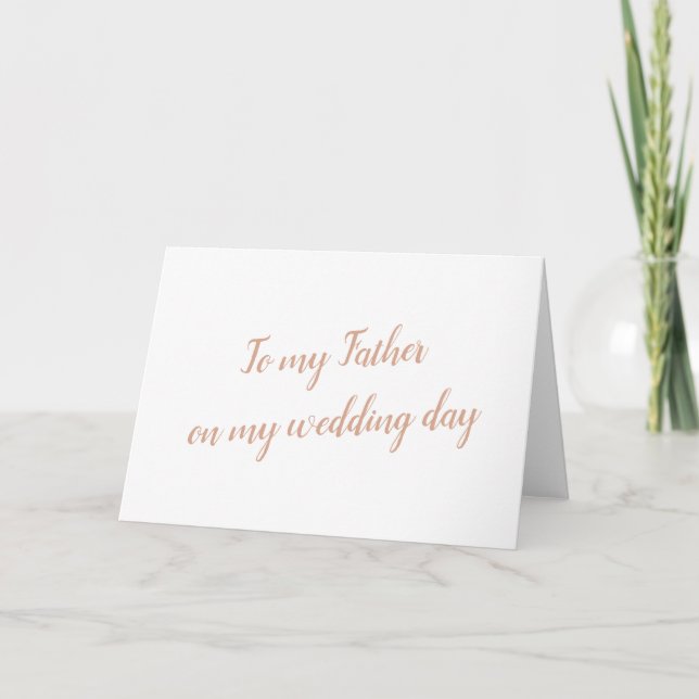 Carte Mariage père (Devant)