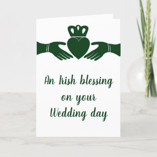 Carte Mariage personnalisé de Claddagh Heart en Irlande
