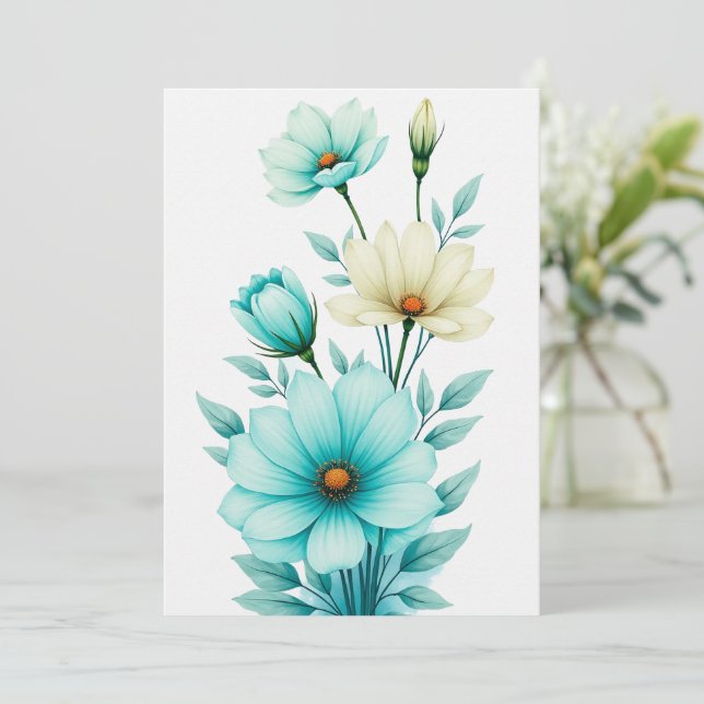 Carte mariage personnalisée (Debout devant)