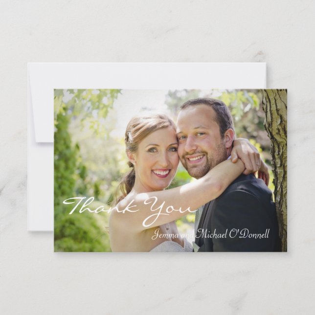Carte mariage Photos Merci 3,5 x 5 (Devant)