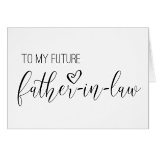 Carte mariage pour le futur beau-père