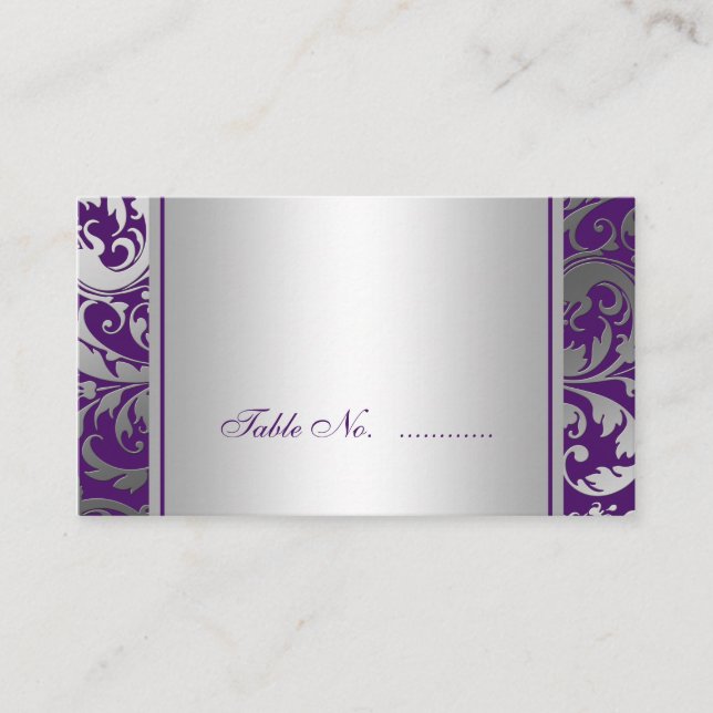 Carte Mariage pour les tournois pourpres et argent (Devant)