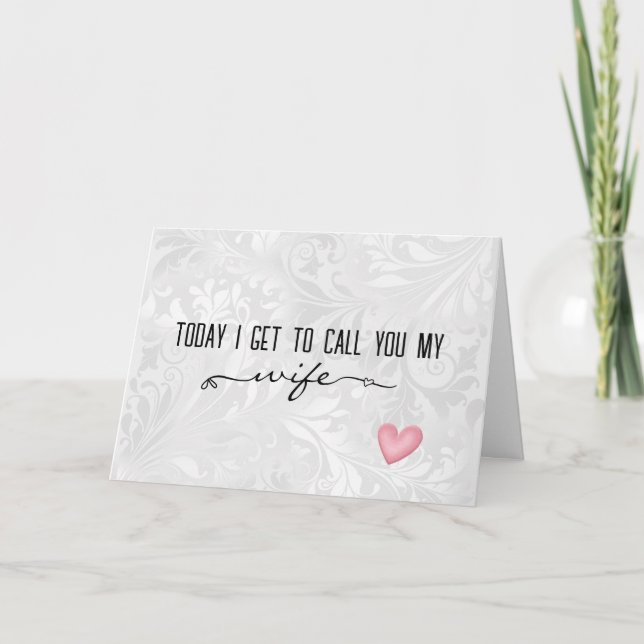 Carte mariage pour une future femme (Devant)