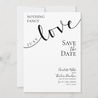 Carte Mariage Rien de Fantaisie Juste de l'Amour, Enregi