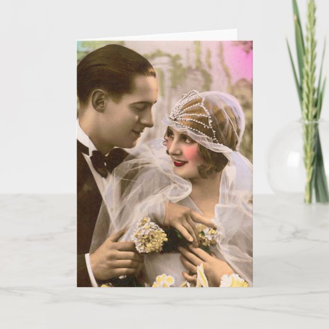 Carte Mariage romantique (Devant)