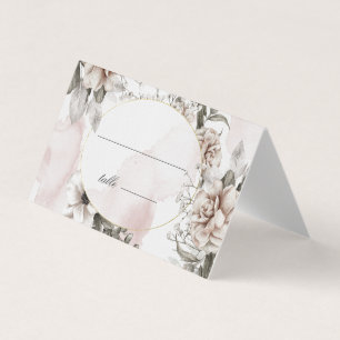 carte mariage romantique à fleurs