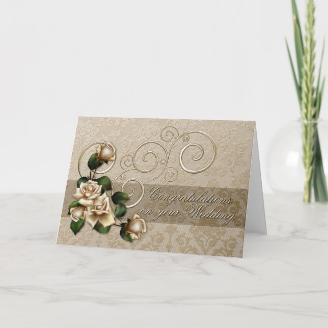 Carte Mariage Rose ivoirien (Devant)