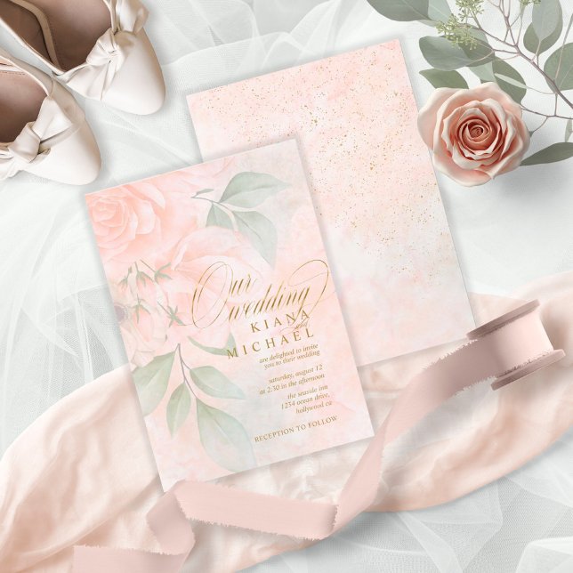 Carte Mariage Rose souple ID828 (Créateur téléchargé)