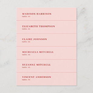 Carte Mariage rouge et rose do-it-yourself