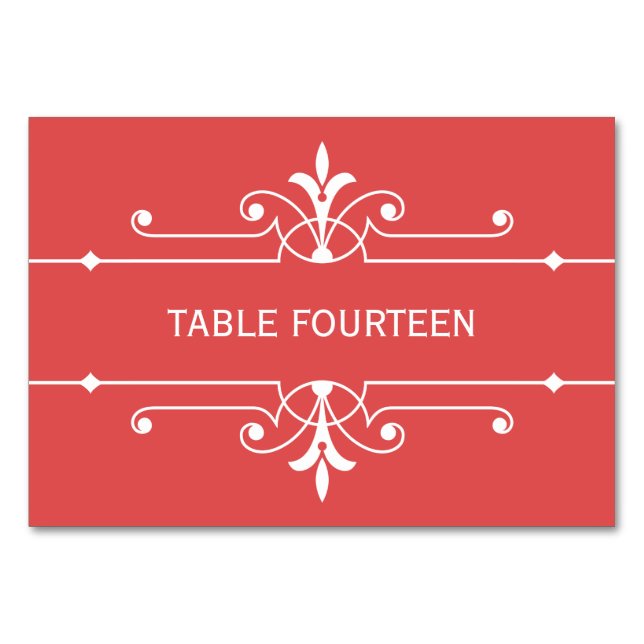 Carte Mariage rouge fantaisie (Devant)