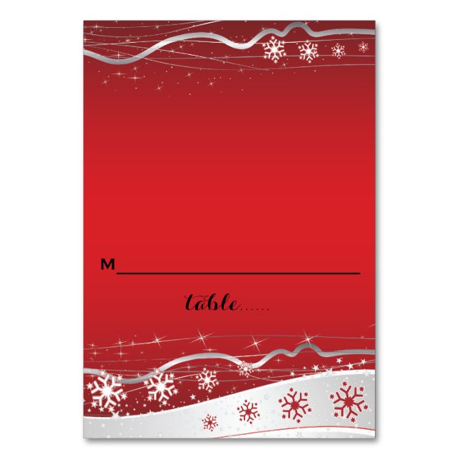 Carte mariage rouge, gris argenté (Par défaut)