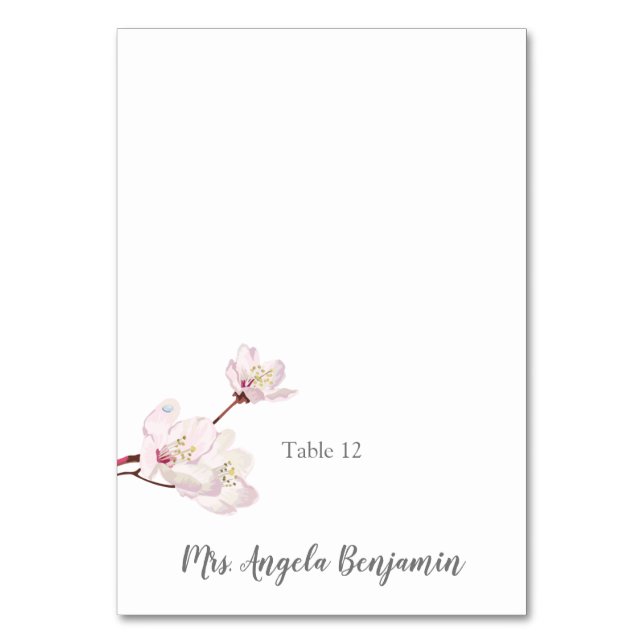 Carte Mariage Sakura Japonaise en fleurs de cerisi (Par défaut)