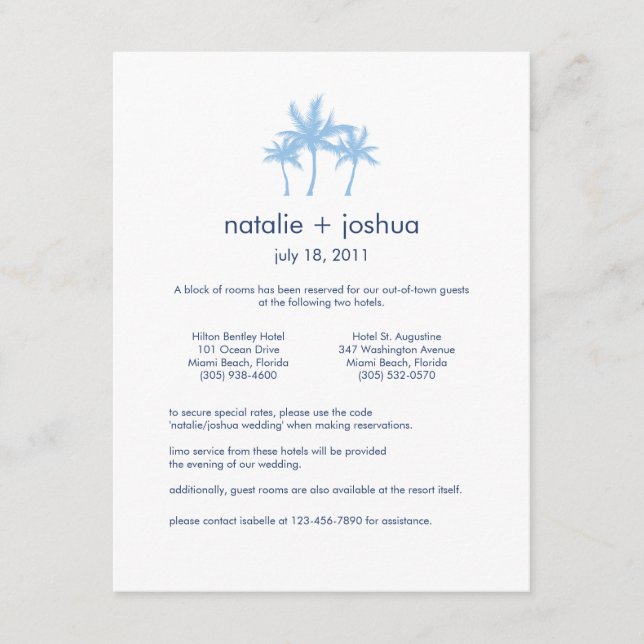 Carte Mariage Seaside Dreams (Devant)