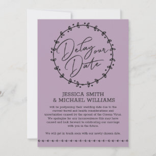 Carte Mariage simple Coronavirus Changer de date