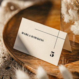 Carte mariage simple, élégante et chic