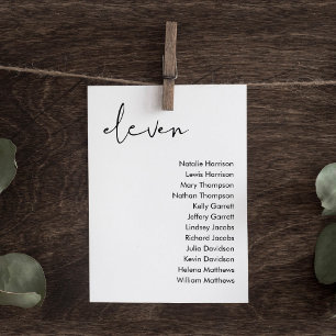 Carte Mariage STELLA - TABLEAU 11