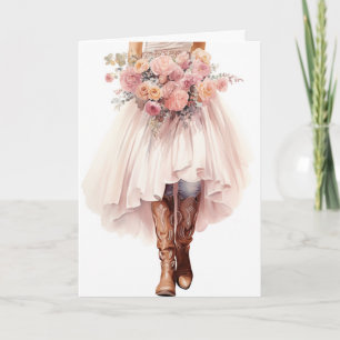 Carte Mariage Stetson & dentelle : Chaînes Daisy & Denim