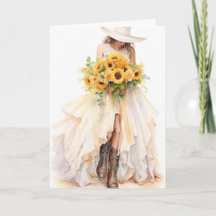 Carte Mariage Stetson & dentelle : Rayonnement rustique