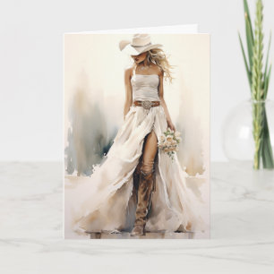 Carte Mariage Stetson & dentelle : Vows rustiques