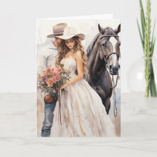 Carte Mariage Stetson & dentelle : Whispers de l'Ouest
