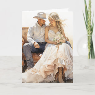 Carte Mariage Stetson & Lace : Western Sunset Union